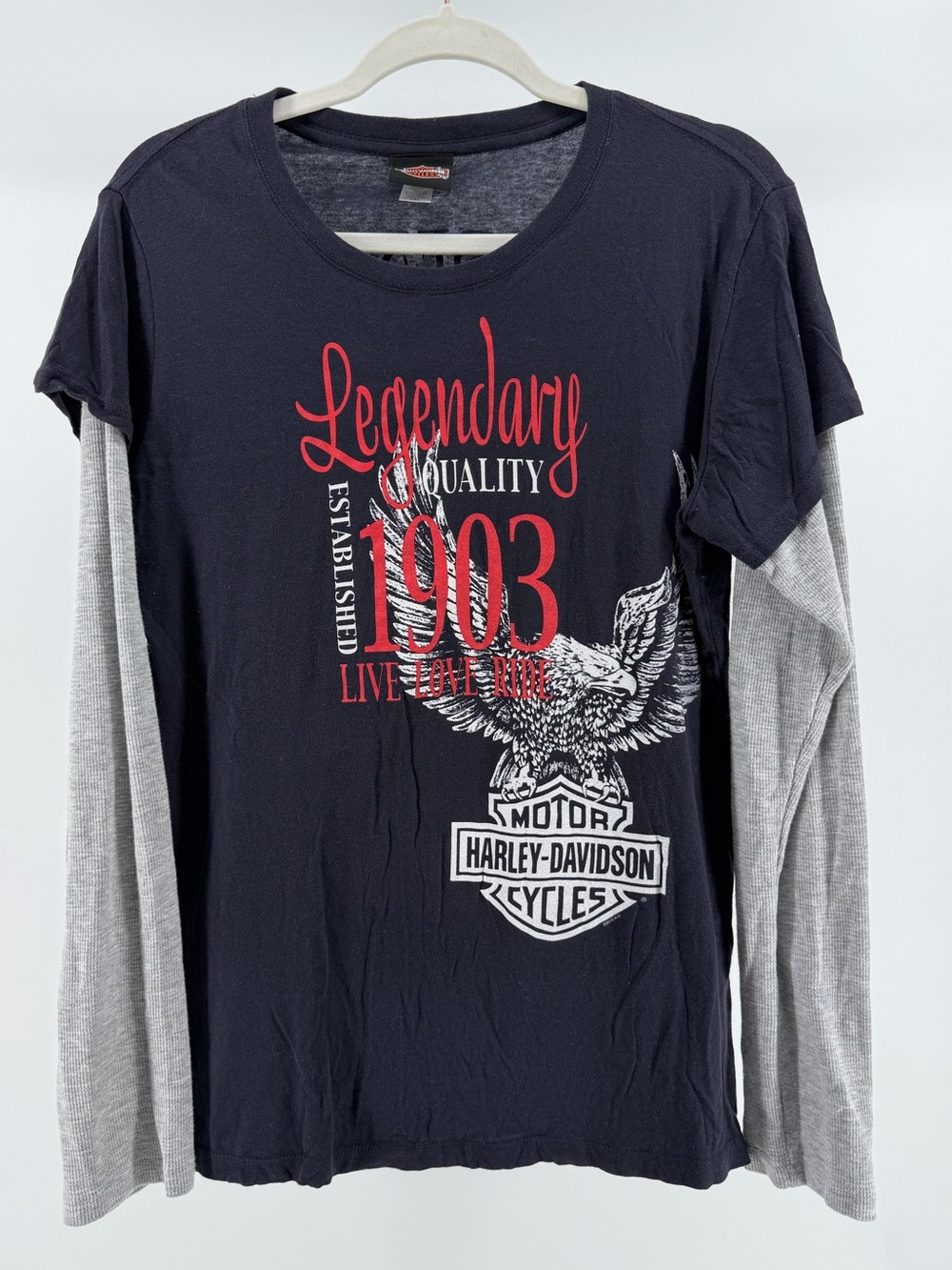 Harley Davidson Six Bends Fort Myers Florida Layered Graphic T-Shirt, Size XXL